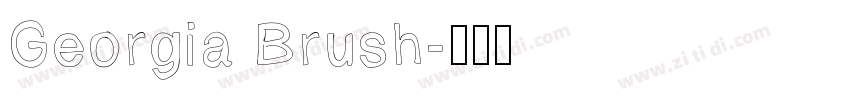 Georgia Brush字体转换